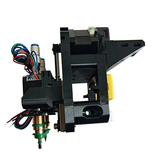 Dual hollow-shaft stepper motors for a desktop pick-and-place head module